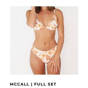 Aurelle Boho Retro Floral “McCall” Bikini Set Size Small New with Tags